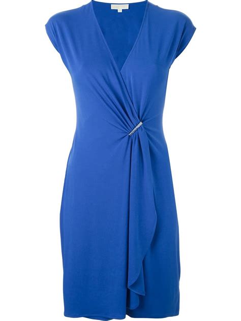 michael kors draped dress|Michael Kors denim dresses.